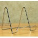 BANBERRY DESIGNS Silver Wire Easel Display Stand Smooth Chrome Metal 3 Inch Pack of 6…