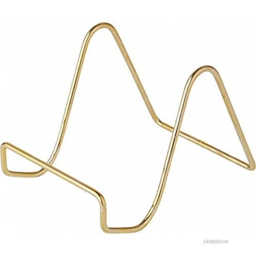 Bard's Plain Gold-Toned Wire Stand 3 H x 3 W x 4 D