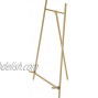 Bard's Satin Gold-Toned Metal Easel 16 H x 8.75 W x 7 D