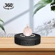 Electric Rotating Turntable Display Stand 90 180 360 Degree Adjustable Rotating Display Stand with Background Board Photography Display Stand for Products and Jewelry-22 lb Load Dia 5.7inch Black