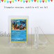 FunreemaG 3 inch Clear Mini Easel Stand Plate Holder Display Baseball Football Wedding Sports Cards Top Loads 24 Pack
