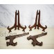 LIONWEI LIONWELI Brown Plastic Easels Plate Stands to Display Plates Pictures or Other Items