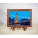 LIONWEI LIONWELI Brown Plastic Easels Plate Stands to Display Plates Pictures or Other Items