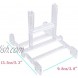 Semetall Small Display Stand Easel 2 Pack Adjustable Plastic Display Stand Plate Holder Picture Frame Stand Holder Stands Creative Picture Frame Holder Transparent