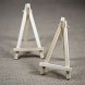 SK 12pcs Mini Wooden Easels Display Stand Photo Painting Display Portable Tripod Holder Stand- 6Inch Wood