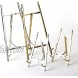 TOPNIKE Table Top Easel Art Display Easels Brass Plate Stands for Display 6 Inch 150MM