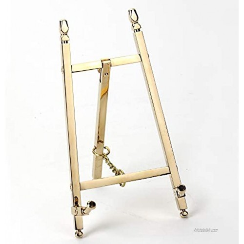 TOPNIKE Table Top Easel Art Display Easels Brass Plate Stands for Display 6 Inch 150MM