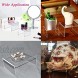 6PCS Clear Acrylic Display Risers 2 Sets Jewelry Display Riser Shelf Showcase Fixtures for Candy Dessert Collectible Figures Table Decorations3Sizes