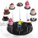 Acrylic Cupcake Stand Display Cupcake Holder Tower for Party Decoration Detachable Display Riser Shelf Showcase for Dessert Jewelry Figures Collectibles and Perfumes Display Black