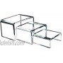 Art of Acrylic Clear Acrylic Risers for Display – 1 Set of 3 Showcase Shelf for Figures Buffets Cupcakes and Jewelry Display Stands – Extra Thick and No Sticky Protective Film