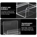 Cabilock Clear Acrylic 6 Tier Display Stand Acrylic Riser Display Shelf for Figures Step Acrylic Wallet Purse Glasses Display Organizer Holder
