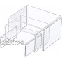 CuteBox Large Tiered Acrylic Risers Pack of 3