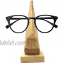 Generic_ Nose Shaped Wooden Spectacle Holder Eyewear Stand Light Brown