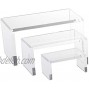 Heavy Duty Thick 1 Set of 3 Piece Acrylic Risers