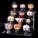 LileZbox Acrylic Display Risers Shelf for Pops Figures Clear Large 4-Step Display Stand for Display Or Collection-2 Pack12x11x8.8in