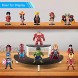 Masqudo Acrylic Riser Display Shelf 2 Tier Display Riser for Amiibo Funko POP Figursers Acrylic Riser Stand for Display Cupcake Stand Half Moon Dessert Stand for Display or Collections
