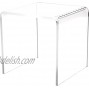 Plymor Clear Acrylic Square Display Riser 5 H x 5 W x 5 D 3 16 Thick