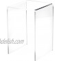 Plymor Clear Acrylic Vertical Square Display Riser 7.5 H x 5 W x 5 D 3 16 Thick