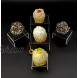 Set of 5 Clear Acrylic Display Risers for Cake Candy Dessert Figurine POP Showcase Stand and Table DecorationsSmall