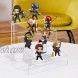 T-SIGN Acrylic Display Riser 4 Steps Clear Display Stand Shelf for Amiibo Funko Pop Figures Clear Display Stand for Decoration and Organizing 2 Pack