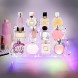 Transparent Acrylic Display Stand with LED Color Lights for Party 3 Tier Riser Display Shelf for Decoration and Organizer Displaying Collection Figure Cupcake Cosmetic Items 12 x 3 inch