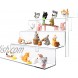 TSCXWFV Acrylic Riser Display Stand,4 Tier Acrylic Riser Display Shelf,Clear Acrylic Display Riser,Acrylic Shelves for Collectibles Amiibo Pops Figures Cupcakes Perfumes