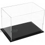 WANLIAN 10inch Clear Acrylic Display Case Assemble Countertop Box Cube Organizer Stand Dustproof Protection Showcase for Action Figures Toys Collectibles 10x6x7 inch; 25x15x18 cm