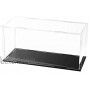 WANLIAN Self-Assembly Acrylic Display Case,Deluxe Dustproof Showcase,Cube Countertop Box for Pop Figures Collectibles Toys,Need Remove The Protective Film 10x4x5.7 inch; 25x10x14.5cm