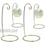 BANBERRY DESIGNS Christmas Wire Ornament Stands Display Holder Gold Colored 9 H Set of 4 Pcs