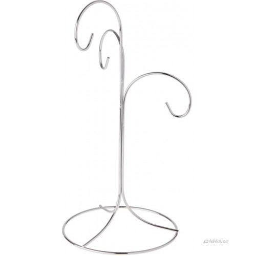 Bard's 3 Tiered Silver-Toned Ornament Stand Tree 10.75 H x 5.125 W x 5.125 D