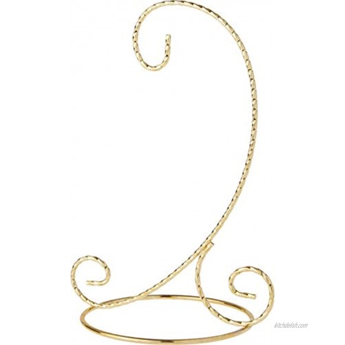 Bard's Twisted Gold-Toned Ornament Stand Small 7 H x 5.125 W x 5.125 D