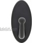 HIGH & MIGHTY 515822 Decorative Metal Hook Easy Tool-Free Dry Wall Installation Oval Holds up to 15lb Bronze