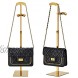 KAIDIYINZ Two-Piece Height-Adjustable Golden Double Hook Handbag Holder Metal Wallet Display Stand