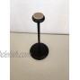 Large Black Wooden Hat Stand with Velour Top by Tripar
