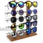 Sunglass Display Stand Wood Sunglasses Storage Rack Organizer Stand for Business and Home Or Shop Display 10-Layer