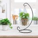 Tubala Ornament Display Stand Ornament Holder Iron Hanging Stand Rack Holder for Hanging Glass Globe Terrarium Witch Ball Christmas Ornament and Home Wedding Black 9 inch
