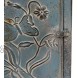 Creative Co-Op Distressed Blue Embossed Tin Mail Box