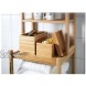 Ikea Dragan Bamboo Boxes w Lids 2 pc set