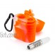 PILOTDIARY 2.3 Portable Mini Headphone Shape Storage Box Container with Clean Tool-Orange Perfect for Traveling,Camping Cycling Outdoor Activities