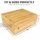 Rolling Tray Stash Box Extra Large Bamboo Box w Ample Storage Space to Organize Herb Accessories Comes with Convertible Rolling Tray Lid