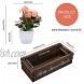 VOOWO Funny Bathroom Decor Box Toilet Paper Holder Toilet Paper Storage with Artificial Flower Ideal for Farmhouse Rustic Bathroom Decor