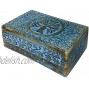 Vrinda Wooden Hand Carved Box 8 inch x 5 inch Tree of Life