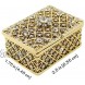 Wedding Unity Coins Arras de Boda Decorative Box with Rhinestone Crystals Keepsake 75 Gold