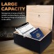 Wooden Gift Boxes Large Memory Box For Keepsakes Decorative Boxes With Lids Wooden Box With Hinged Lid Black Box Wood Boxes Storage Box With Lid Wooden Storage Box Wood Box With Lid