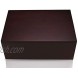Wooden Storage Box for Home Large Wood Stash Box Dark Brown Storage Box with lid Wooden Boxes Dark Brown