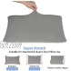 2-Pack Stretch Pillow Cases Jersey Knit Envelope Closure Grey Pillowcases with Ultra Soft T-Shirt Like Polyester Blend Suitable for Queen or Standard Size Set of 2 Light Gray