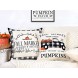 4TH Emotion Fall Decor Pillow Covers 18x18 Set of 4 Buffalo Check Pumpkin Farmhouse Decorations Autumn Market Outdoor Fall Pillows Decorative Throw Cushion Case for Home Couch TH005-18