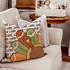 AENEY Fall Decor Pillow Covers 18x18 Set of 4 for Fall Decorations Pumpkin Gnome Truck Turkey Outdoor Fall Pillows Decorative Throw Pillows Farmhouse Thanksgiving Autumn Cushion Case for Couch A398-18