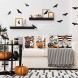 Hogardeck Halloween Pillow Covers Decorations 18x18 Boo Trick or Treat White Square Decorative Couch Throw Pillow Cases Set of 4 Pillow Cover Halloween Decor for Living Room Indoor Outdoor Decor