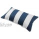 IN4 Care Outdoor Lumbar Pillows with Insert All Weather Waterproof Throw Pillow for Patio Furniture Set of 2 19 x 12 Blue White